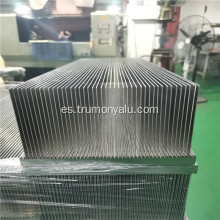 Disipador de calor de perfil de espátula de placa de aluminio con cobre